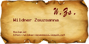 Wildner Zsuzsanna névjegykártya